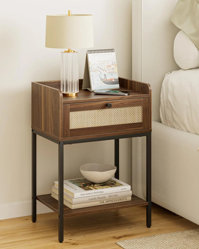 Heyzoey rattan bedside - bedside, table