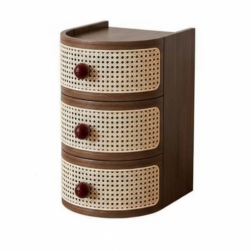 Rattan accent table modern - rattan,