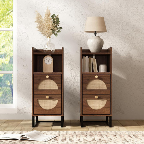 Slim nightstand set - nightstand,