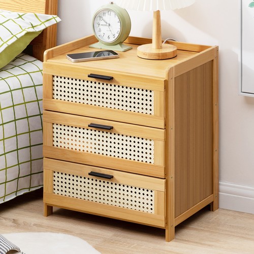 Rattan design bedside - rattan,