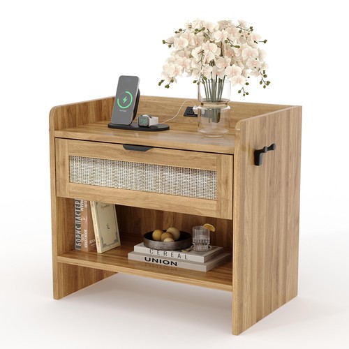 1pcs rattan bedside - bedside, cabinet