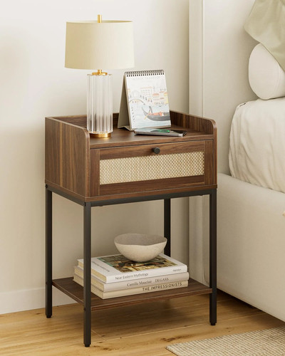 Heyzoey rattan bedside table - rattan,
